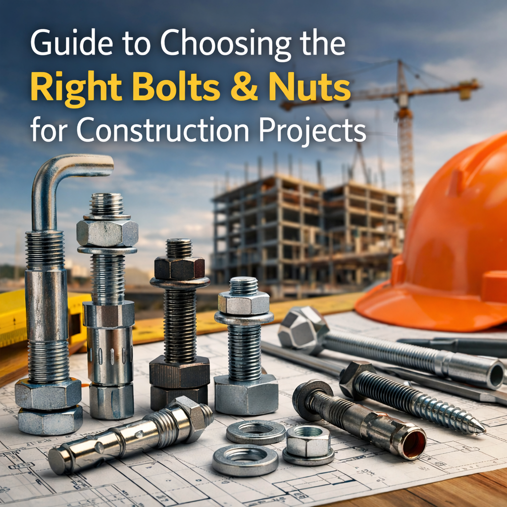 راهنمای جامع انتخاب پیچ و مهره مناسب برای پروژه های ساختمانی