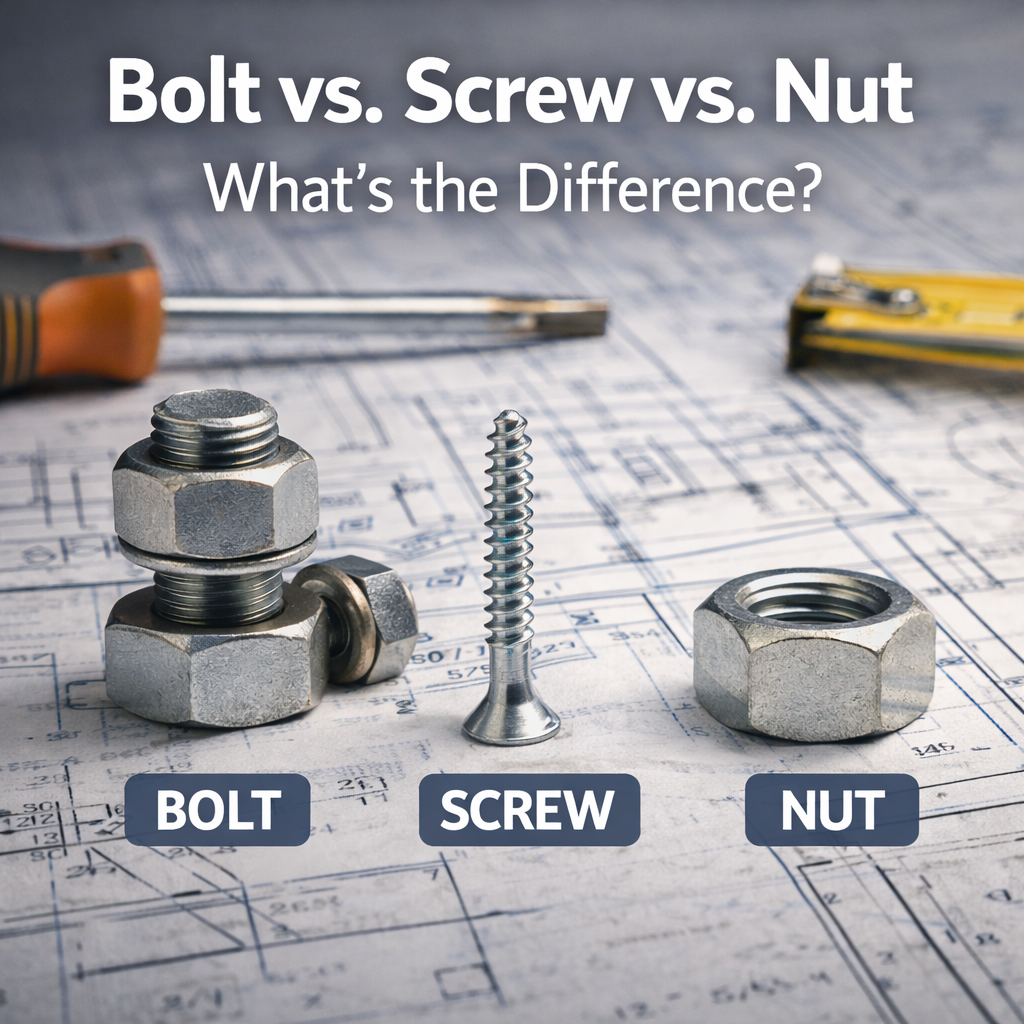 تفاوت پیچ و مهره و بولت چیست